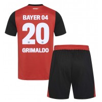 Bayer Leverkusen Alejandro Grimaldo #20 Hemmatröja Barn 2024-25 Kortärmad (+ Korta byxor)